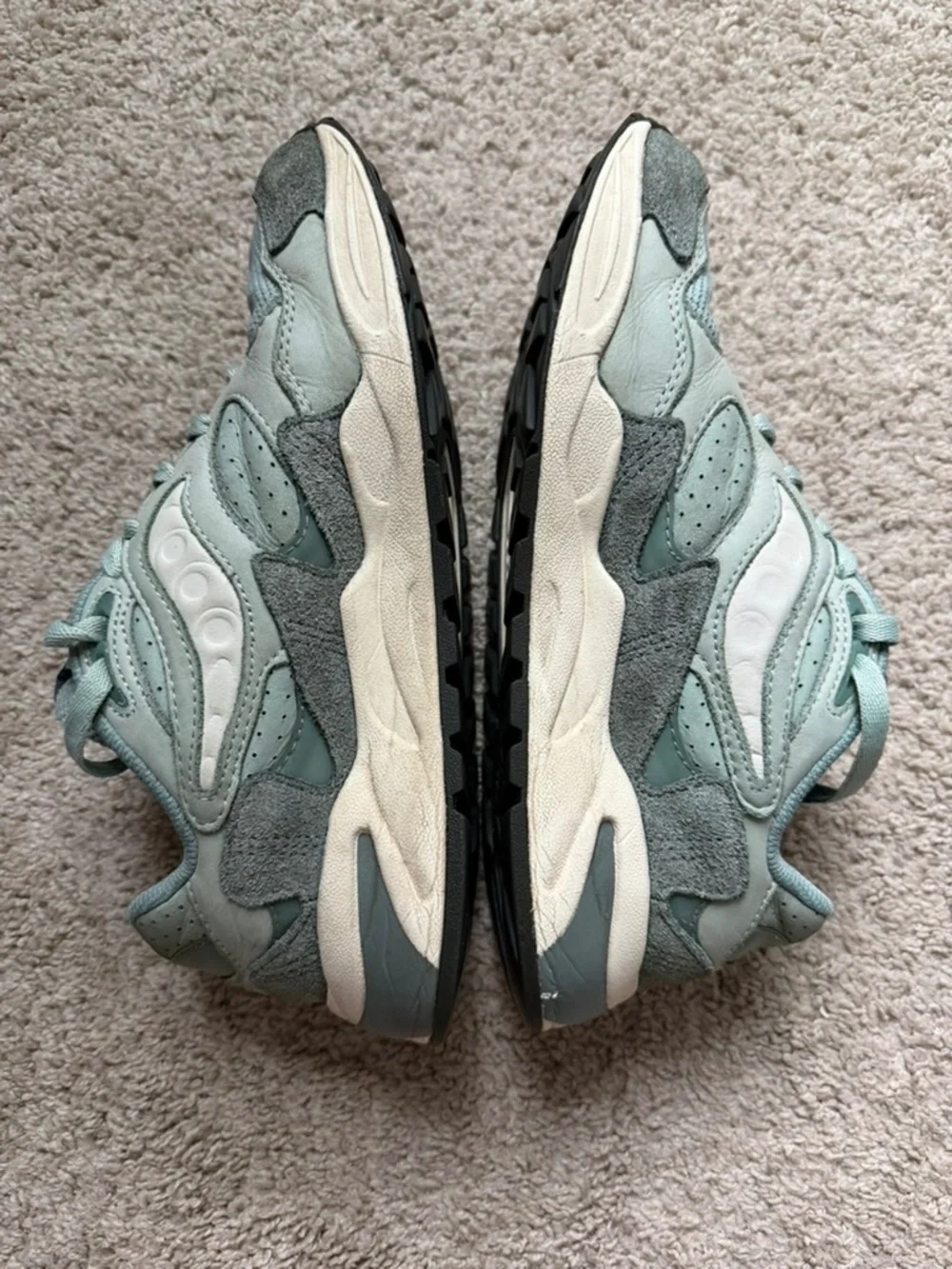 Saucony Grid Shadow 2 Unisex Mens 8.5 Womens 10 Green Sneakers S70806-3